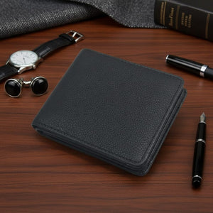 Classic Black Leather Bifold Wallet – For the Modern Gentleman* 🖤