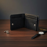 Classic Black Leather Bifold Wallet – For the Modern Gentleman* 🖤